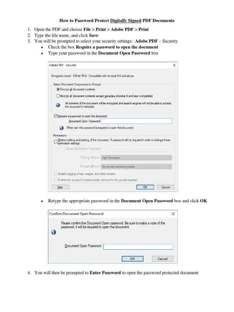 How To Password Protect PDF Documents | PDF