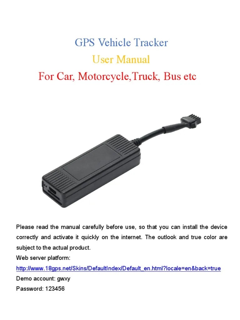 TK003 Gps Tracker Manual | PDF | General Packet Radio Service | Power Supply