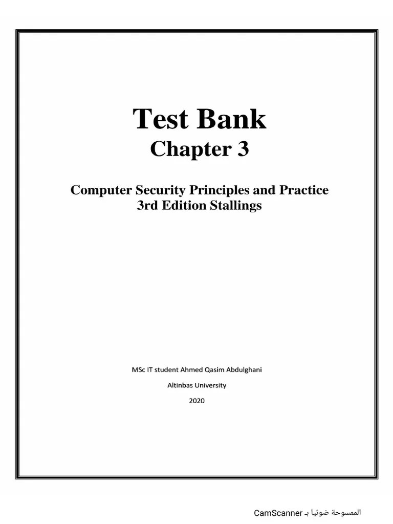 Test Bank 3 | PDF