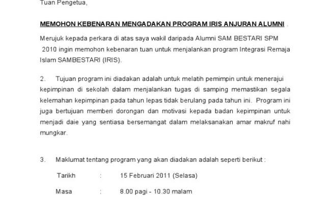 Contoh Surat Rasmi Memohon Kebenaran - Pdf Contoh Surat Mohon Kebenaran Kpm Kajian Utm Asma A Shukri Academia Edu