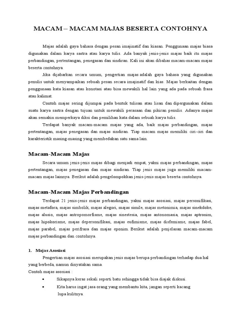 Macam Macam Majas | PDF