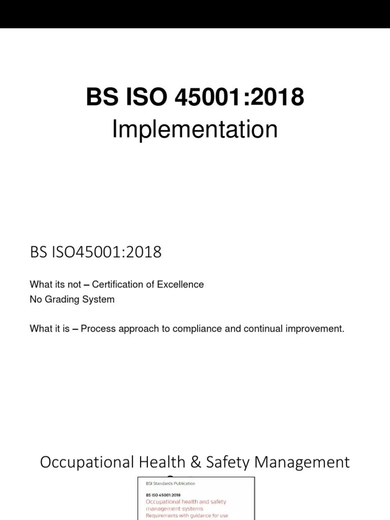 Iso45001 2018 Iosh Branch Presentation 16-01-2020 | PDF | Occupational Safety And Health ...
