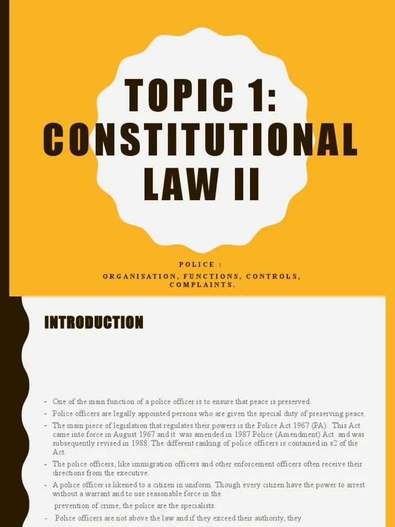 Notes On Police (Powerpoint) Updated Version | PDF | Arrest | License