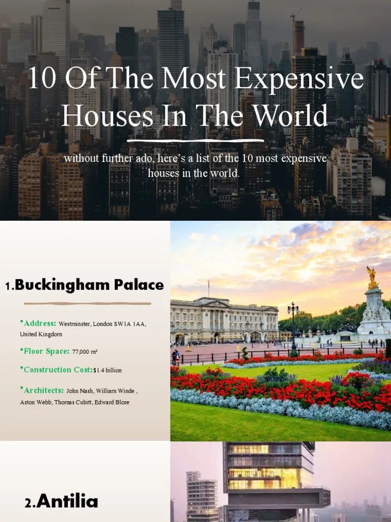 10 Of The Most Expensive Houses In The World | PDF