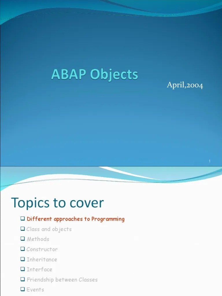 Sap Abap Pdf Class Computer Programming Method Computer - Nature Illustration Collection - Desktop Quality