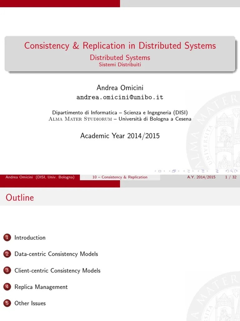 Consistency & Replication In Distributed Systems | PDF | Replication (Computing) | Distributed ...
