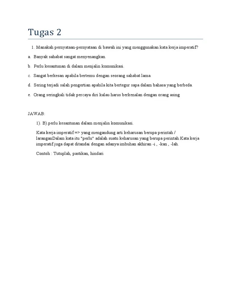 Kiat mudah dalam membentuk pribadi yang mandiri. Tugas 2 B Indo Pdf