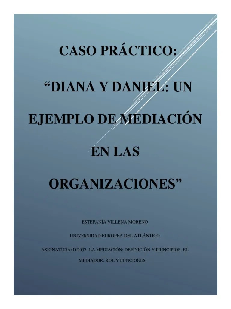 Caso Práctico Mediación | PDF | Mediación