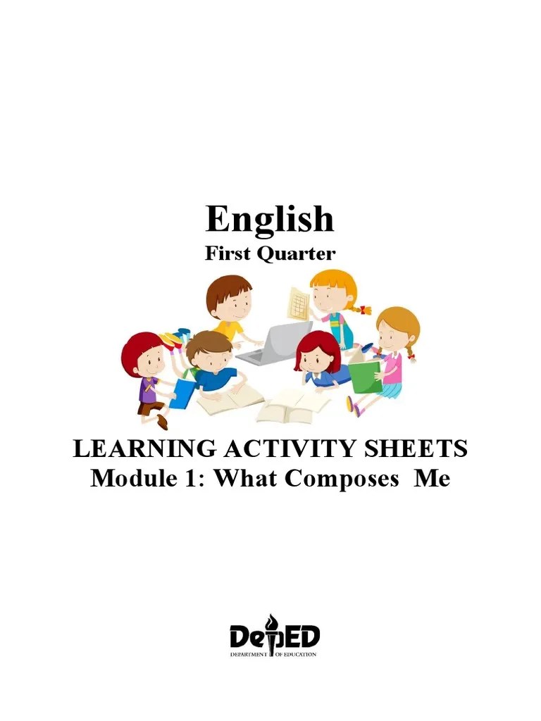 English: Learning Activity Sheets Module 1: What Composes Me | PDF ...