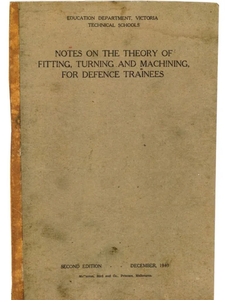 Fitting, Turning And Machining | PDF