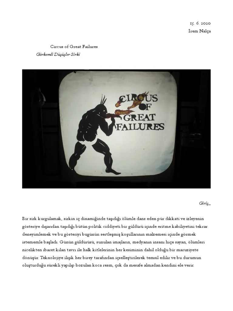 Circus Of Great Failures | PDF