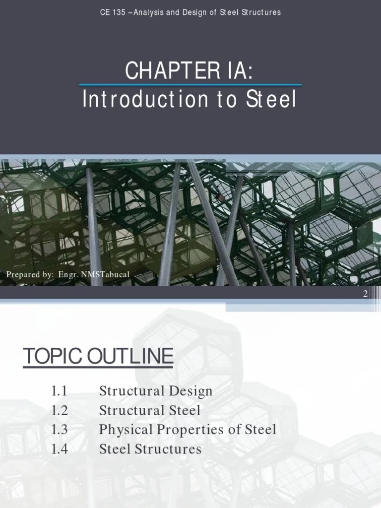 Chapter 1A - Introduction To Steel | PDF | Steel | Structural Steel
