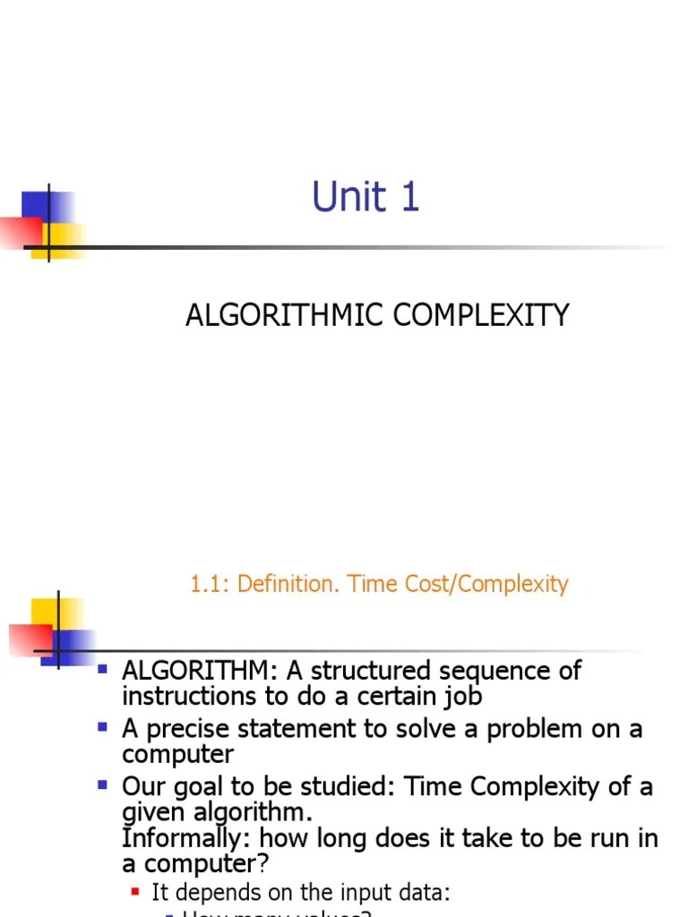 U1 Theory 1 | PDF | Computational Complexity Theory | Time Complexity