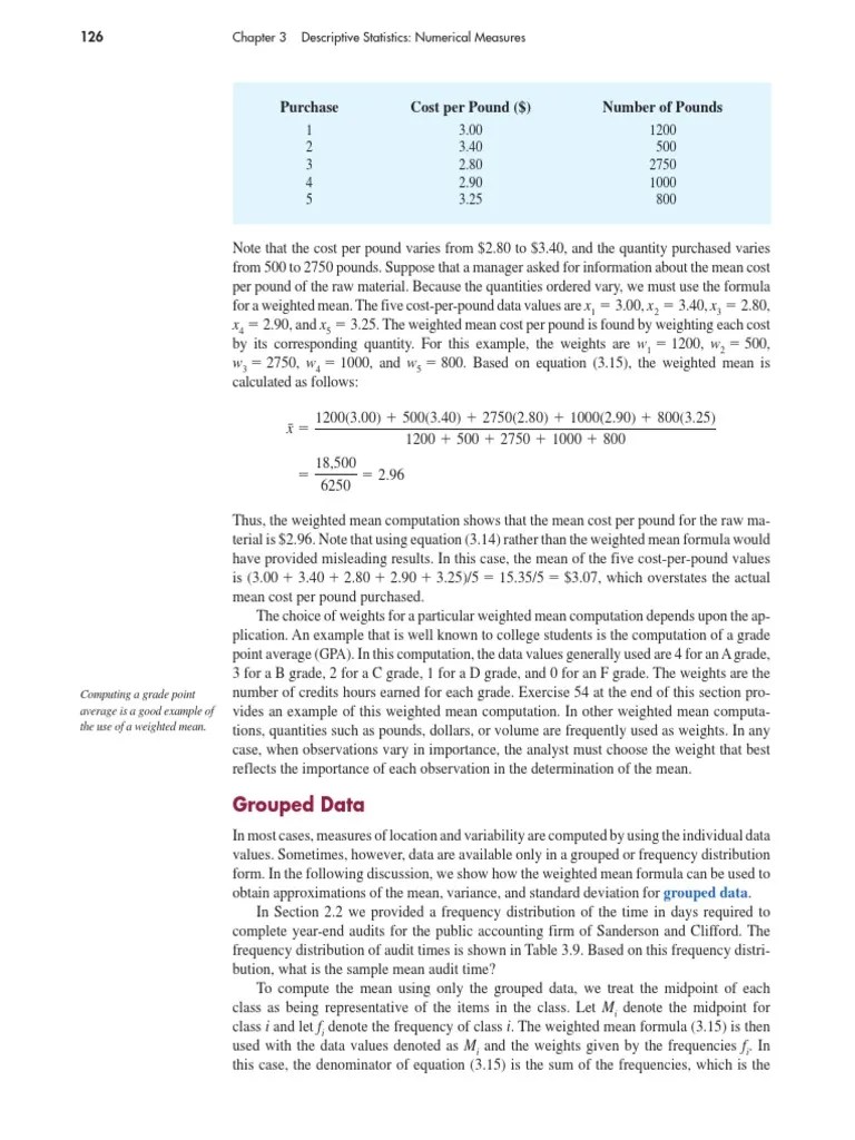 Calculating Key Statistics For Grouped Data: A Case Study On Computing ...