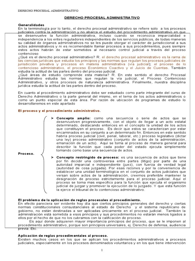 Derecho Procesal Administrativo ..... | PDF | Ley Procesal | Ley Administrativa
