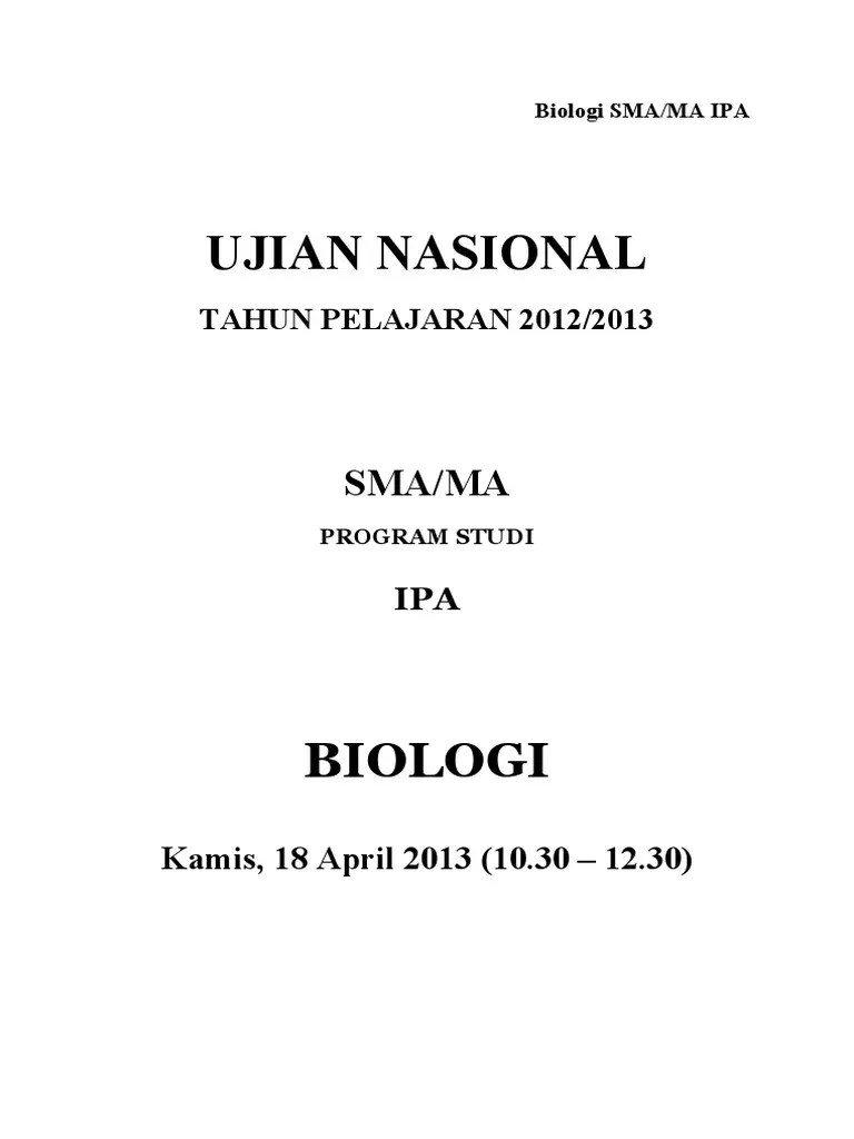 soal un bahasa inggris smk 2017 dan kunci jawaban pdf guru ilmu sosial. Pembahasan Soal Un Biologi Sma