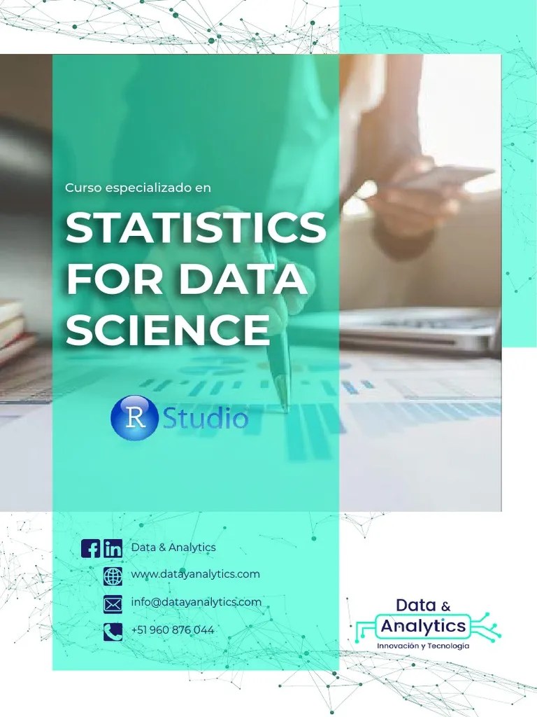 Curso Especializado En Estadística Para Ciencia De Datos: Aprende Los ...