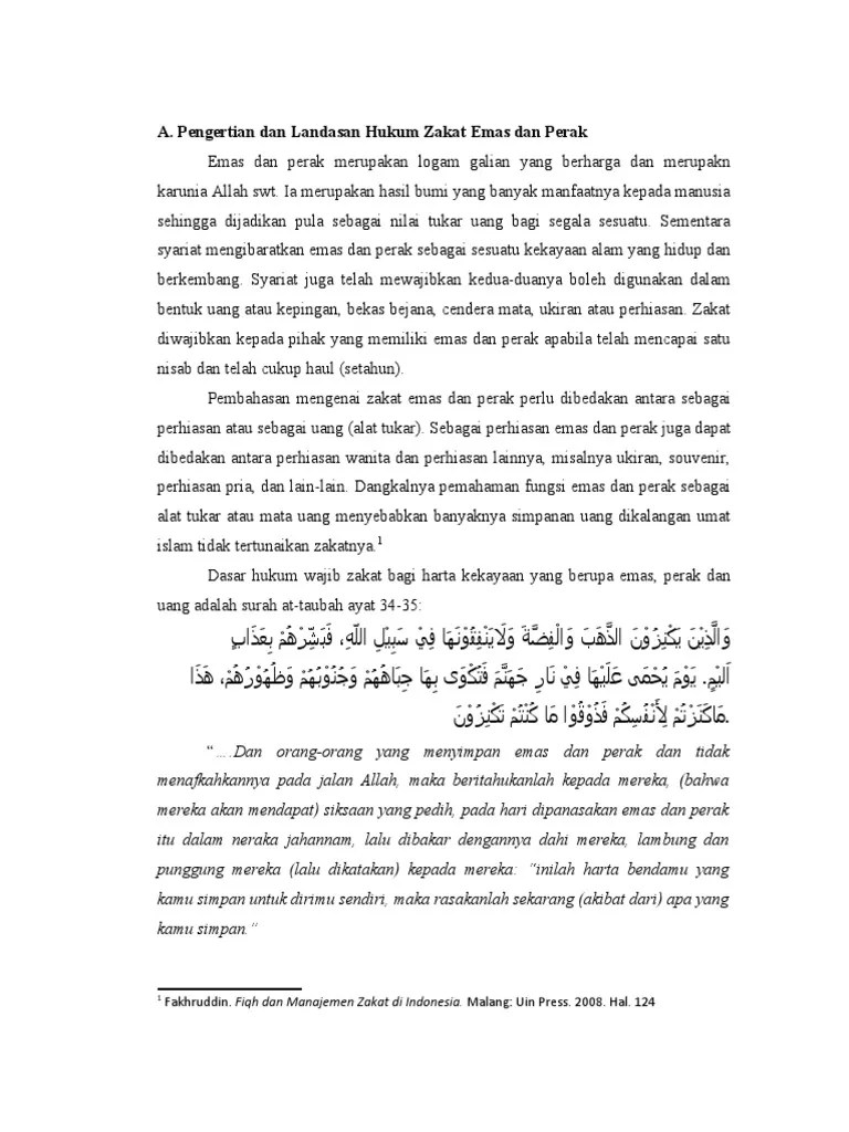 Zakat Emas Dan Perak | PDF