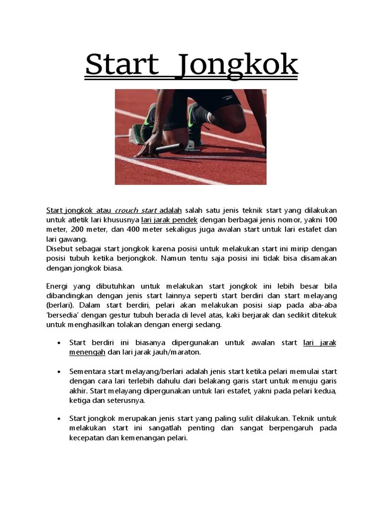 Start Jongkok (Anindhita-Xi Ips 1-07) | PDF