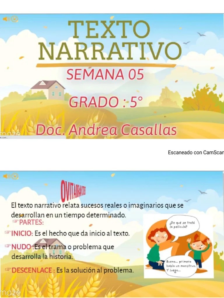 Textos Narrativos | PDF