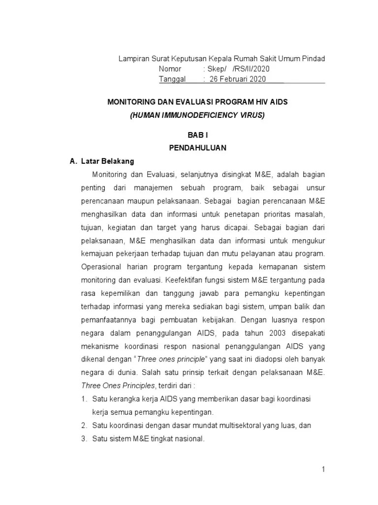 Monitoring Dan Evaluasi Program Hiv Aids | PDF
