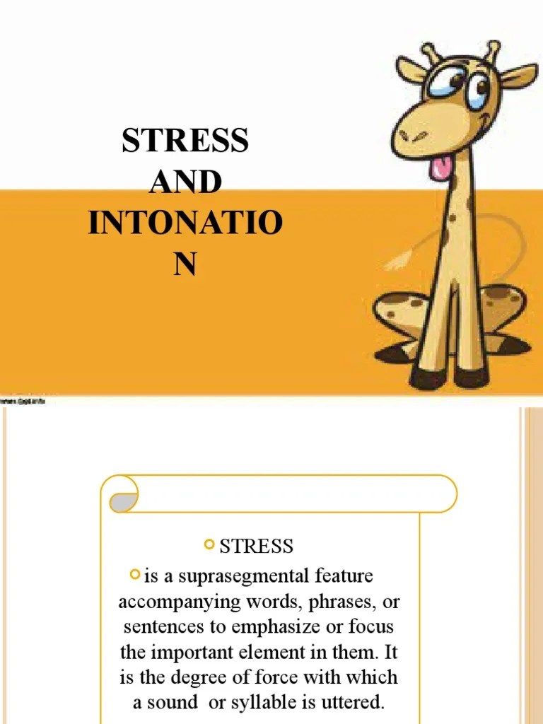 Stress And Intonation | PDF | Stress (Linguistics) | Word
