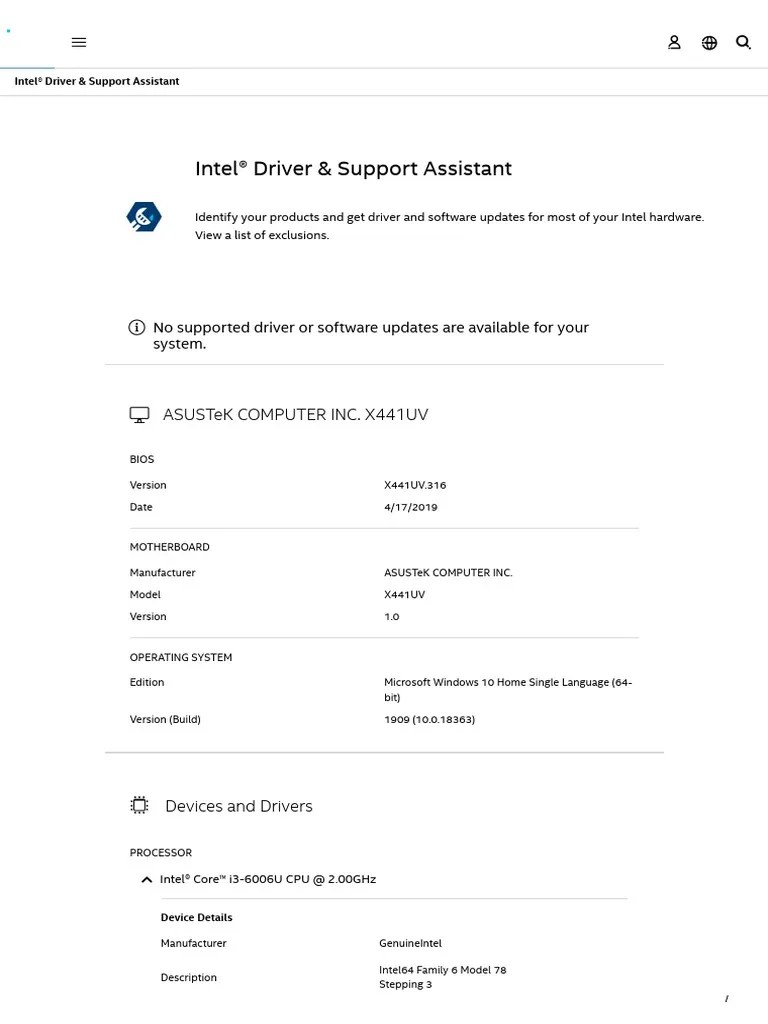 Intel Driver Support Assistant Pdf Device Driver File System