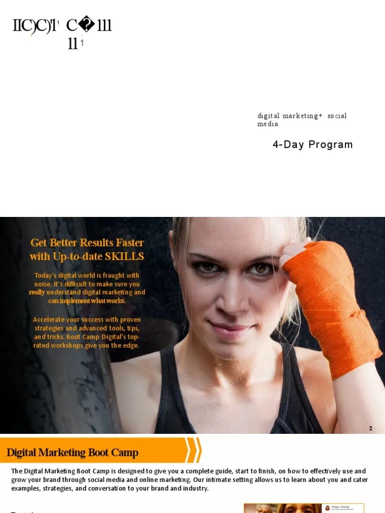 4 Day Boot Camp Boot Camp Digital | PDF | Digital Marketing | Advertising