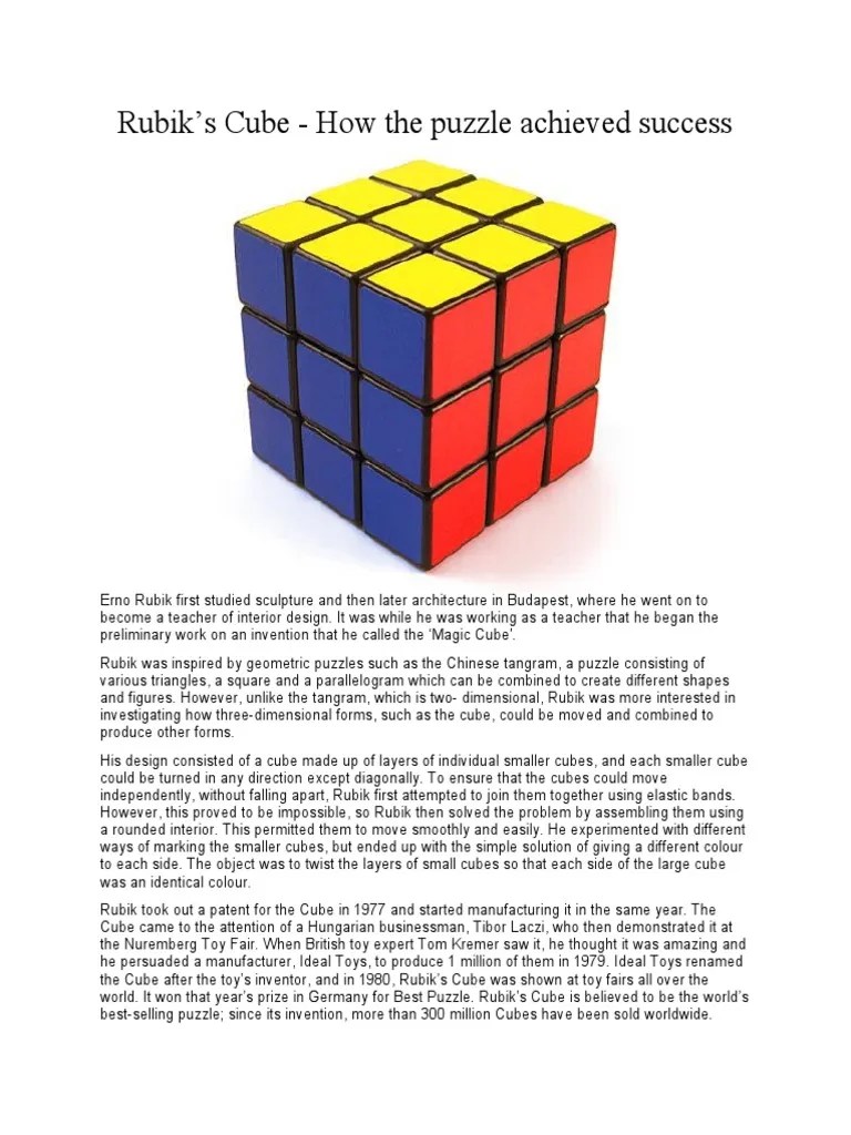 Rubiks Cube Reading | PDF | Logic Puzzles | Recreational Mathematics