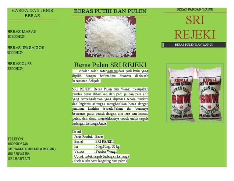 Brosur Beras | PDF