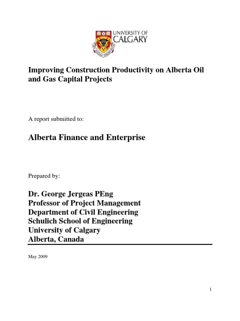 Improving Construction Productivity | PDF | Project Management | Innovation