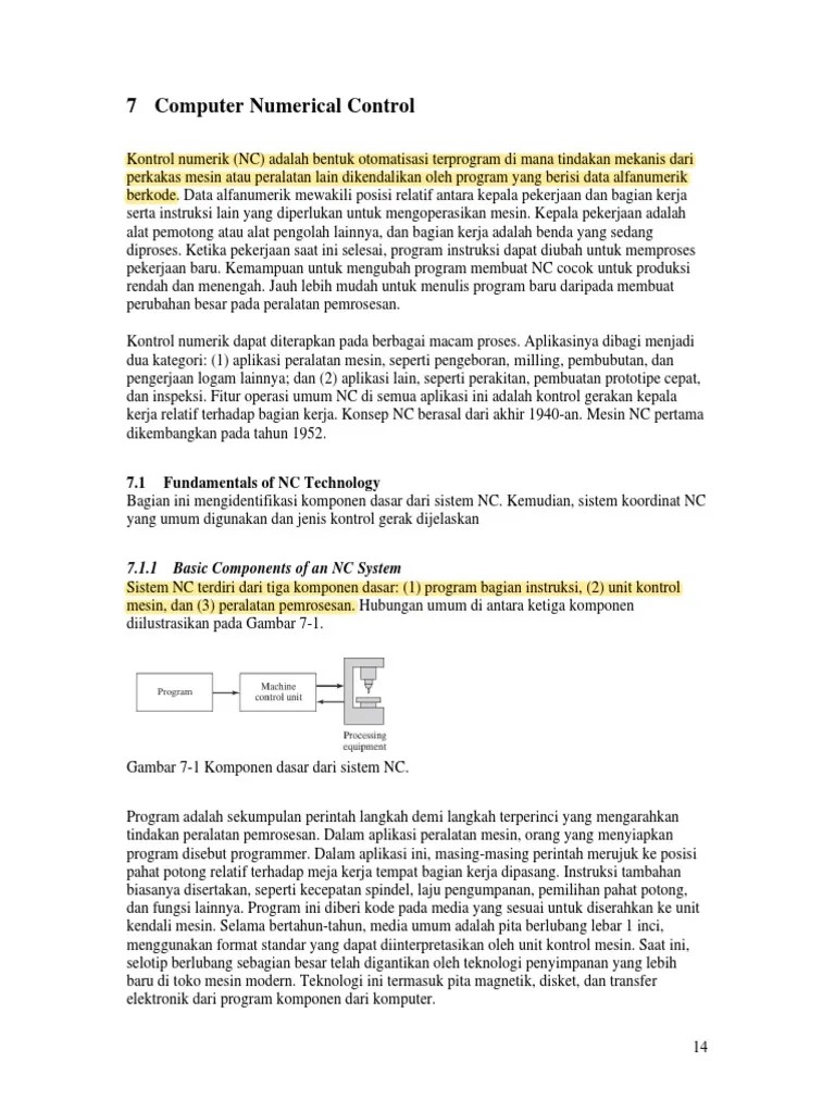Computer Numerical Control | PDF