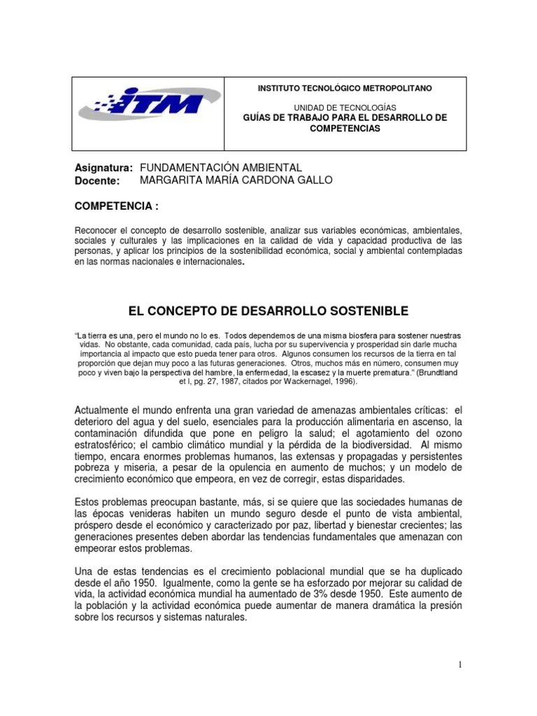 Desarrollo Sostenible | PDF | Desarrollo Sostenible | Sustentabilidad