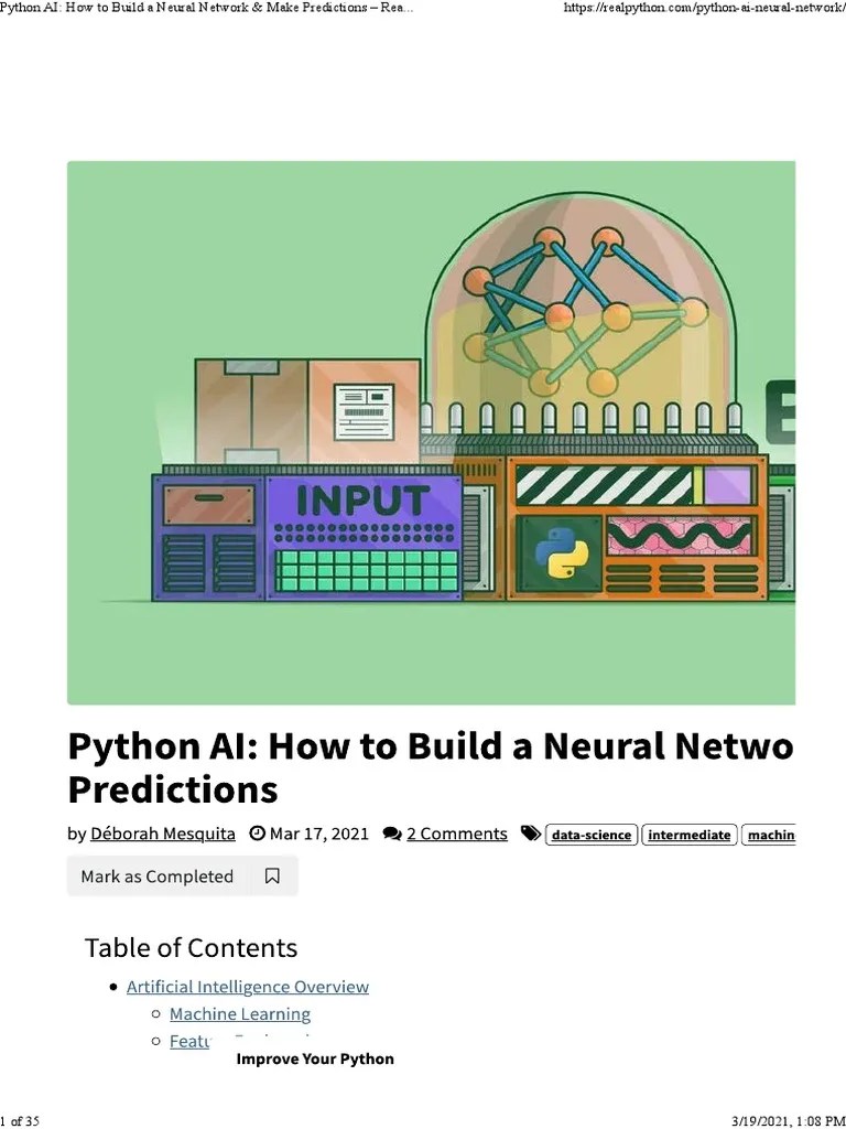 A Step-by-Step Guide To Building A Neural Network In Python And Using ...