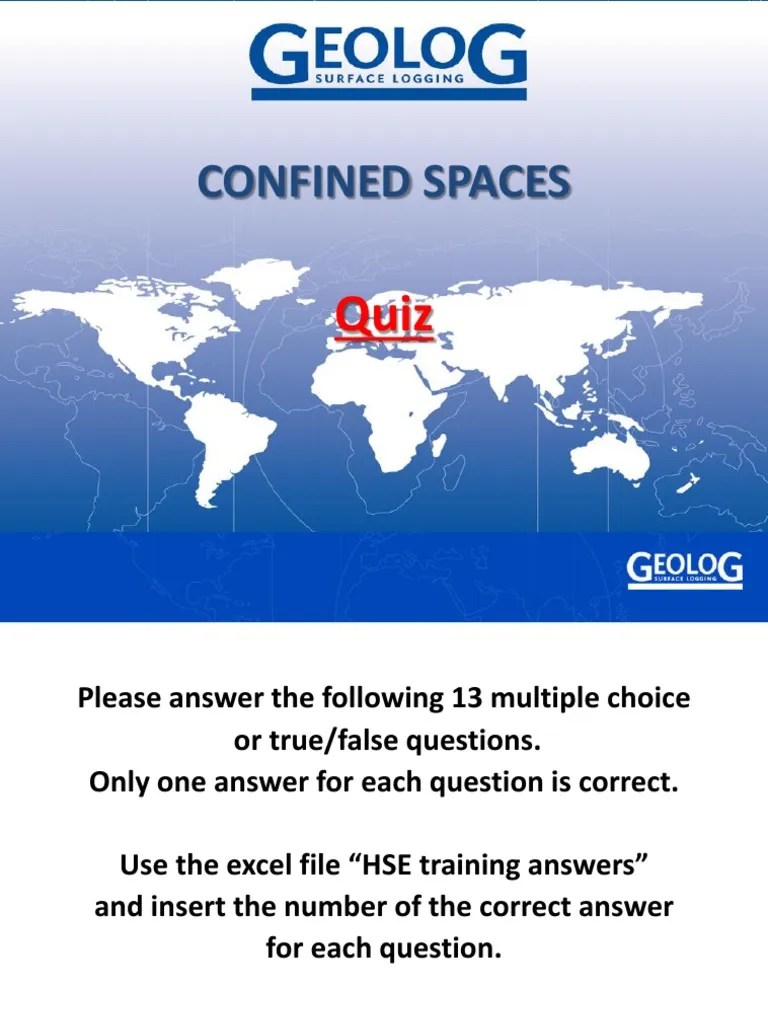 Mod9 Confined Spaces Quiz | PDF | Working Conditions | Workplace