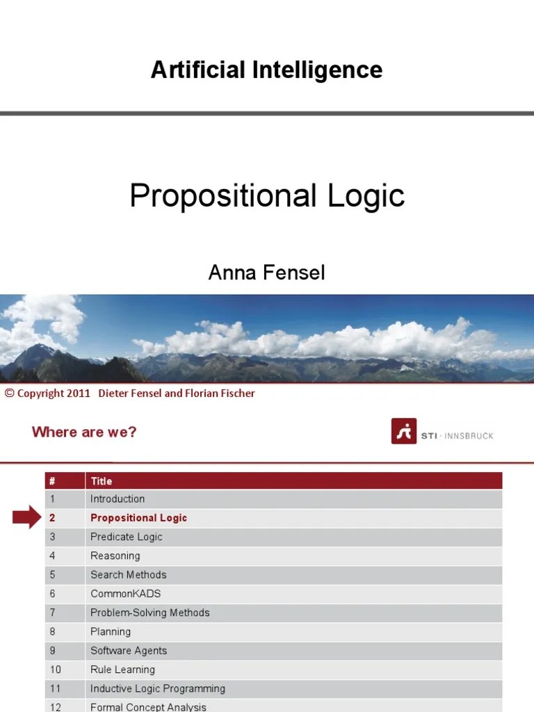 Propositional Logic: Artificial Intelligence | PDF | Interpretation ...