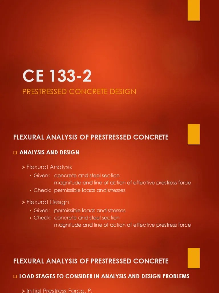 Flexural Analysis Of Prestressed Concrete | PDF | Beam (Structure) | Prestressed Concrete
