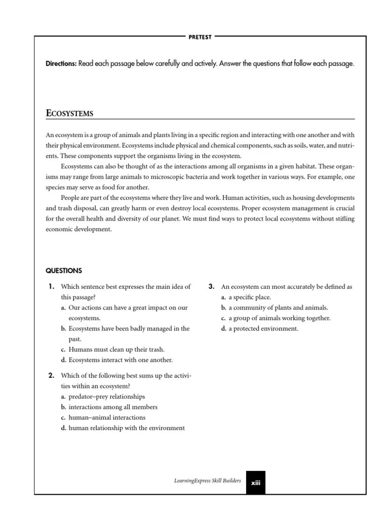 Grade 8 English Reading Comprehension 13 | PDF