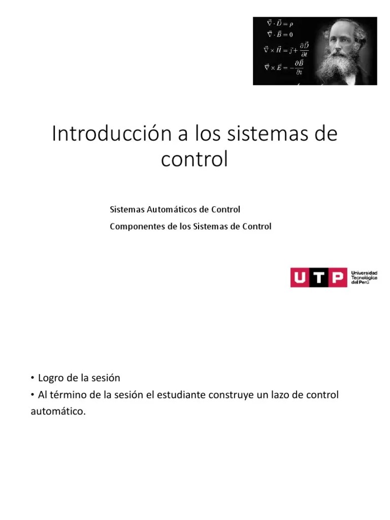 Introduccion A Los Sistemas De Control | PDF | Sistema De Control | Realimentación