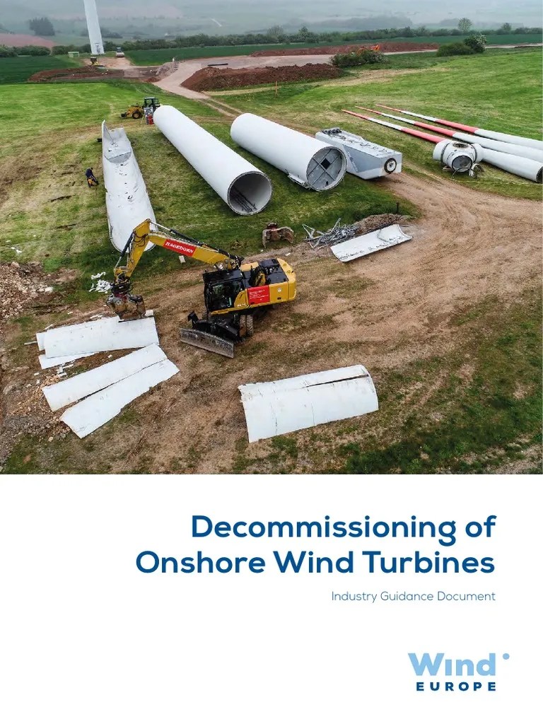 WindEurope Decommissioning Of Onshore Wind Turbines | PDF | Waste ...