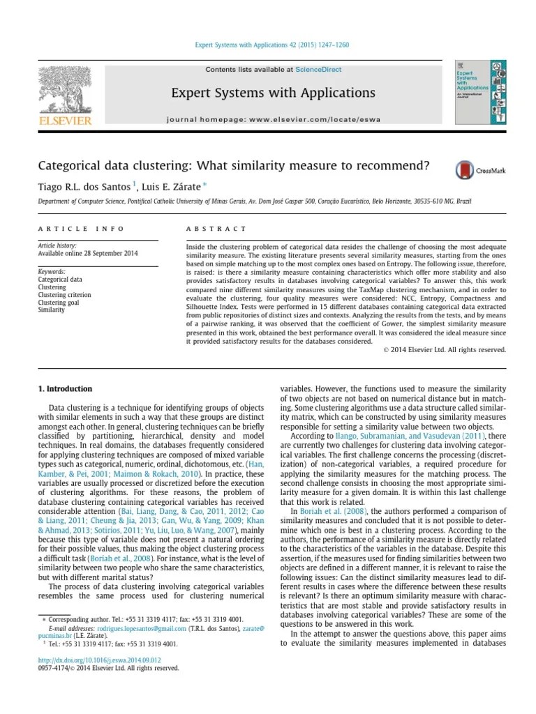 Categorical Data Clustering | PDF | Cluster Analysis | Categorical Variable
