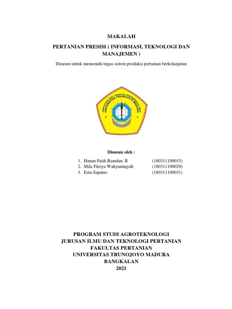 Makalah Pertanian Presisi (KELOMPOK 10) | PDF