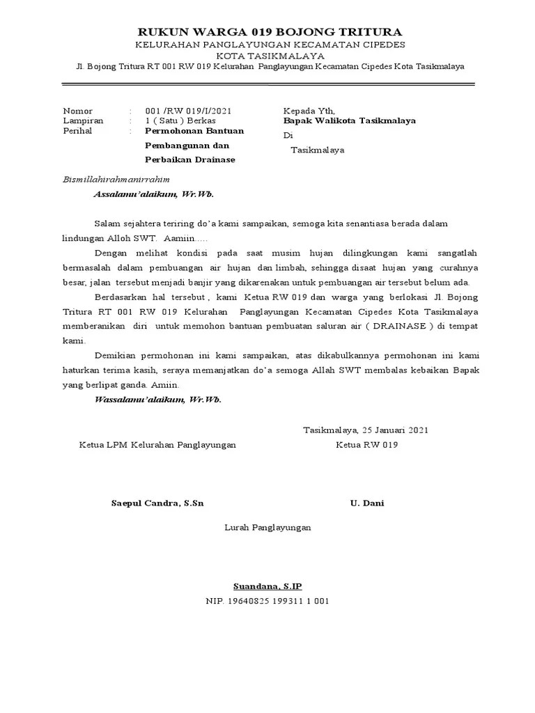 Proposal Drainase-Rw 19 2022 | PDF