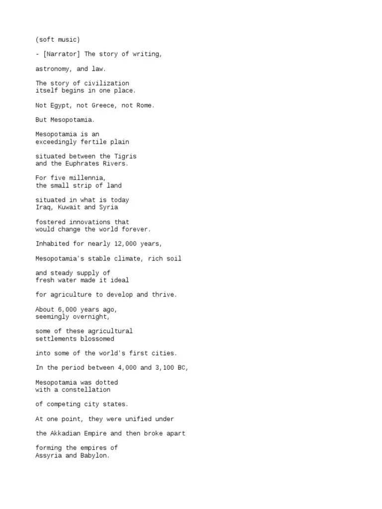 (English) Ancient Mesopotamia 101 - National Geographic (DownSub - Com) | PDF | Mesopotamia ...