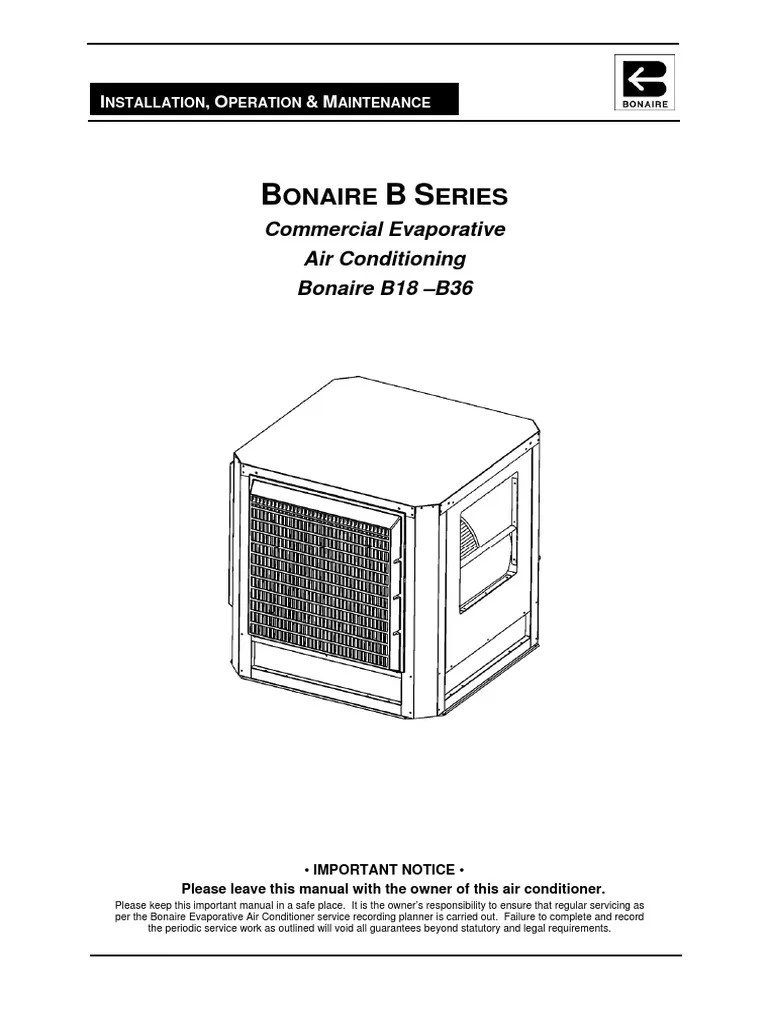 If you have misplaced or lost the owner's manual for your new bonaire. Bonaire Commercial B Series Pdf Air Conditioning Duct Flow