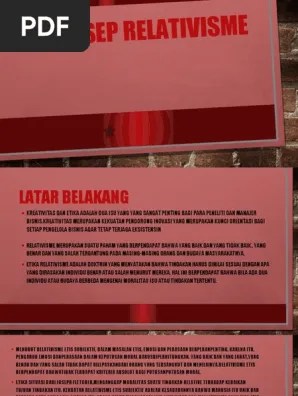 Perspektif aliran seperti relativisme, subjektivisme, etika religius, egoisme,utilatarianisme,dan. Relativism E Pdf