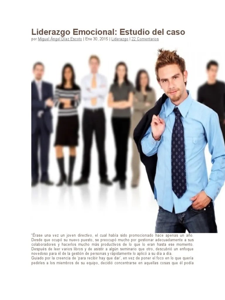 Liderazgo Emocional | PDF | Las Emociones | Liderazgo