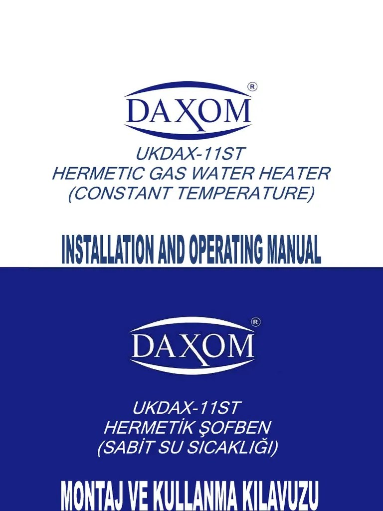 Gas Water Heater User Manuel | PDF | Water Heating | Combustion