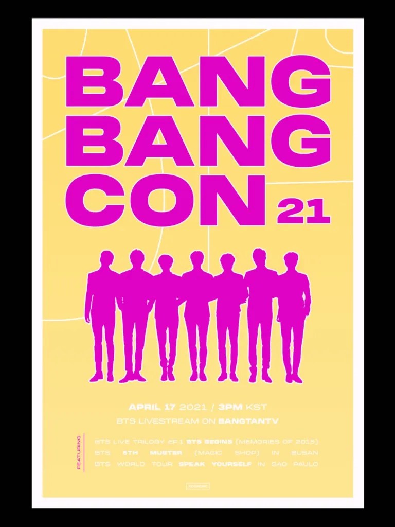 bangbangcon 2021 poster tickets printable pdf