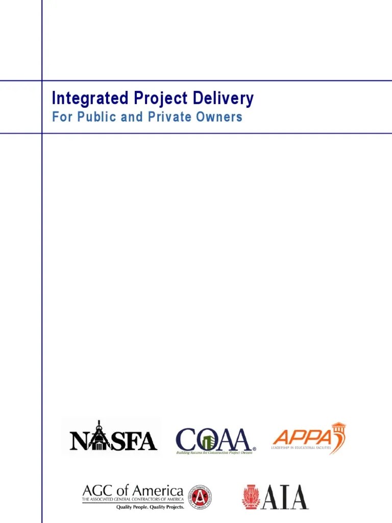 IPD For Public And Private Owners - 0 | PDF | Building Information ...